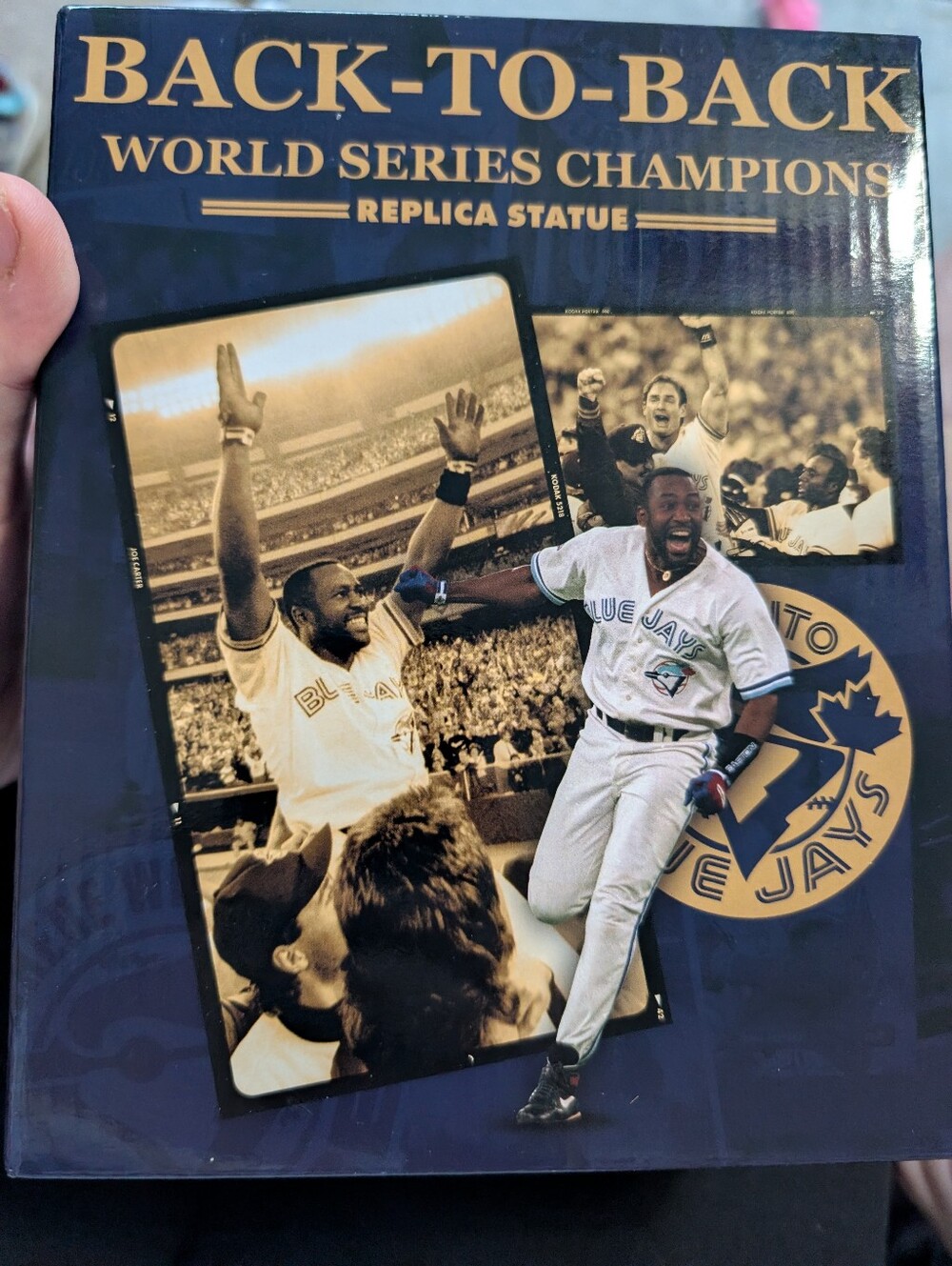 Back-to-Back World Series Champions Replica Statue - - Navy/Gold
